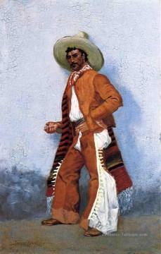 Un Far West américain Frederic Remington Peinture à l'huile